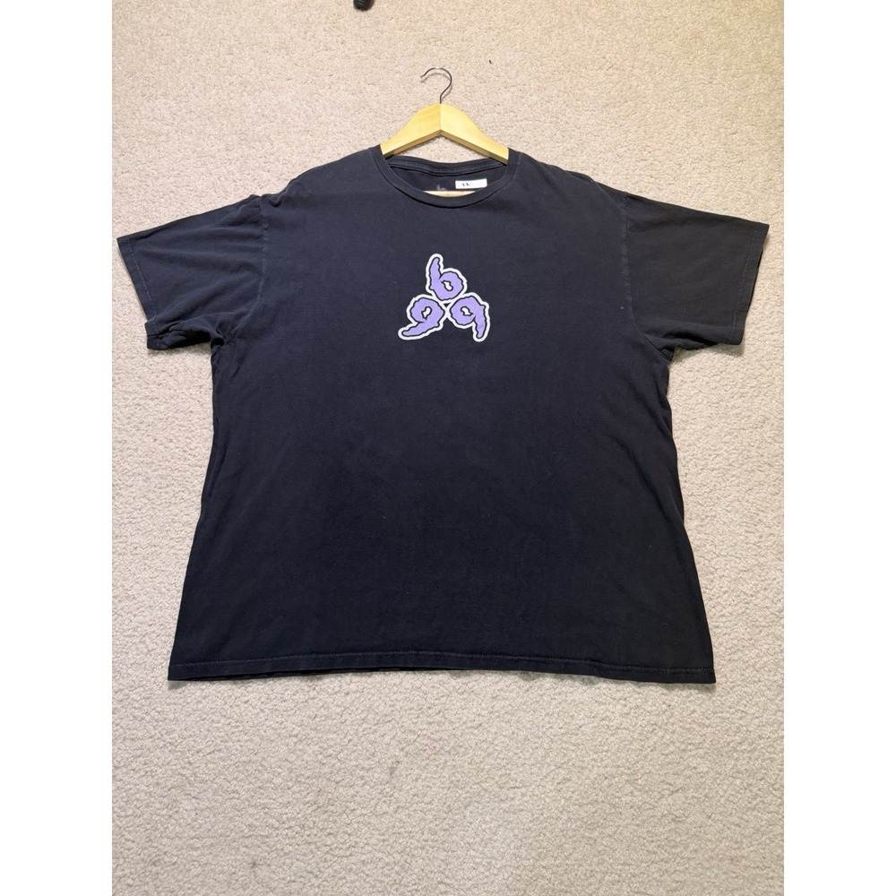 Juice WRLD Legends Never Die 999 T Shirt Black Purple Graphic Rap Tee Oversized